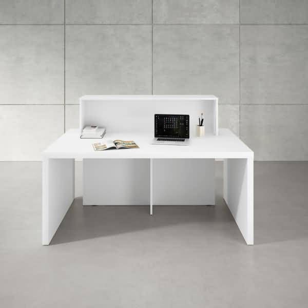 Kompakt-Theke Verona Glasfront BxTxH 170x100x112cm weiß-1