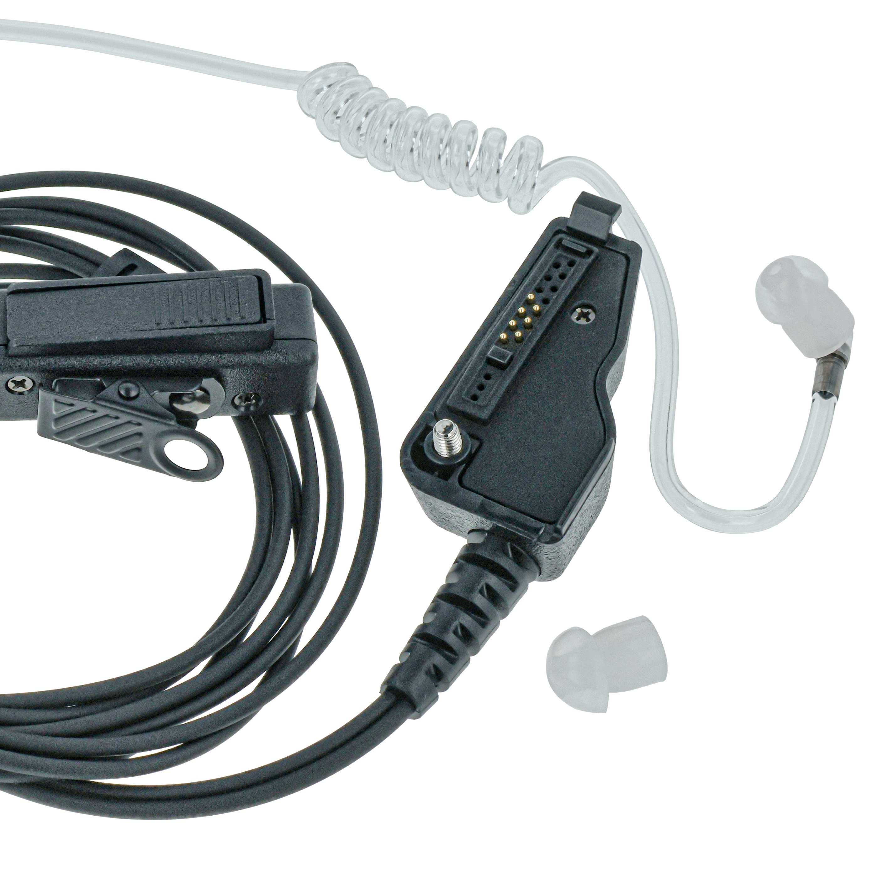 vhbw Headset kompatibel mit Kenwood TK-290 FuG 11b | TK-3140, TK-3140E, TK-3148, TK-3180, TK-3180E, TK-3180E MPT-3