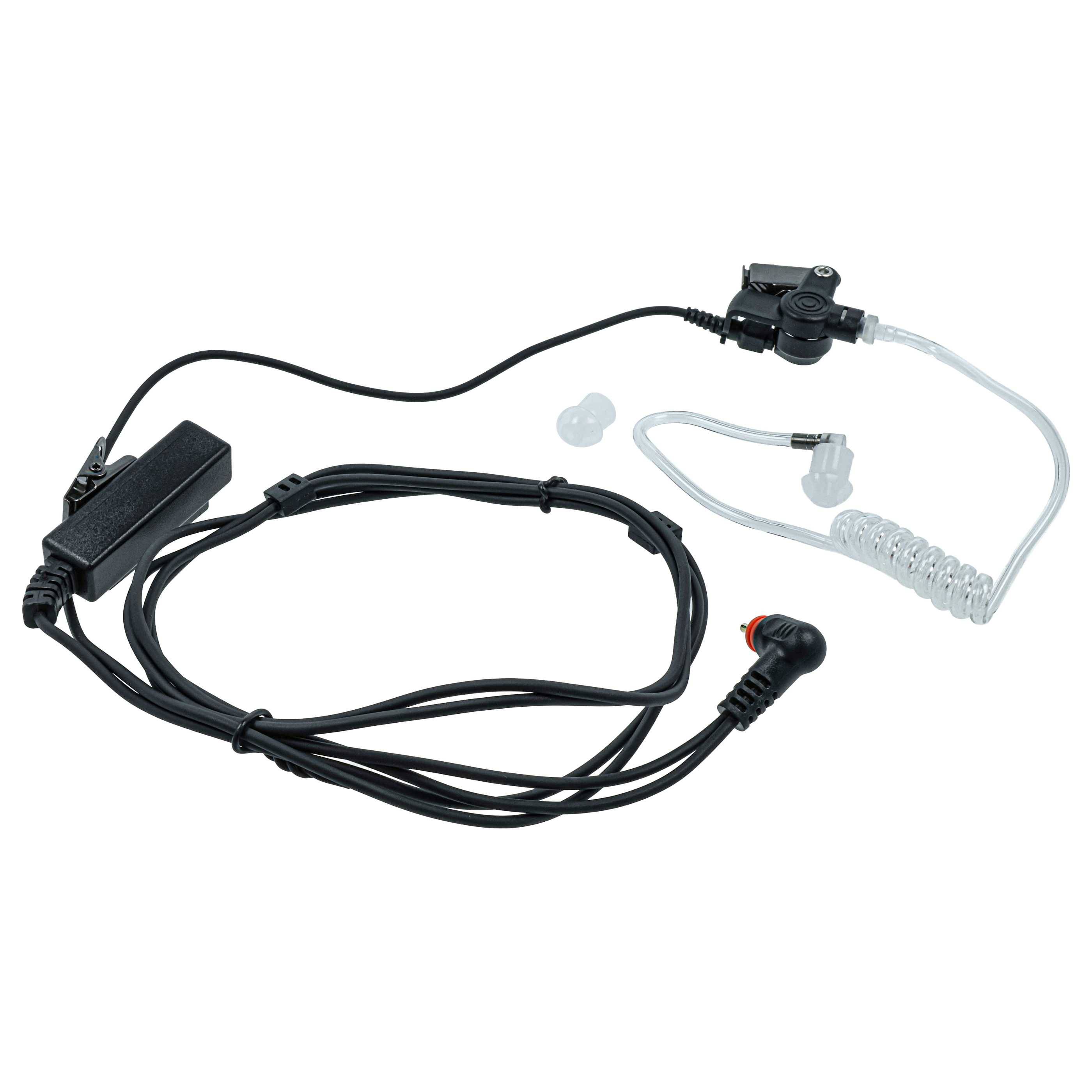 vhbw Headset kompatibel mit Motorola SL7550 | SL1K, SL4010, SL1600, SL4000, SL7500, SL1M Funkgerät - schwarz-2
