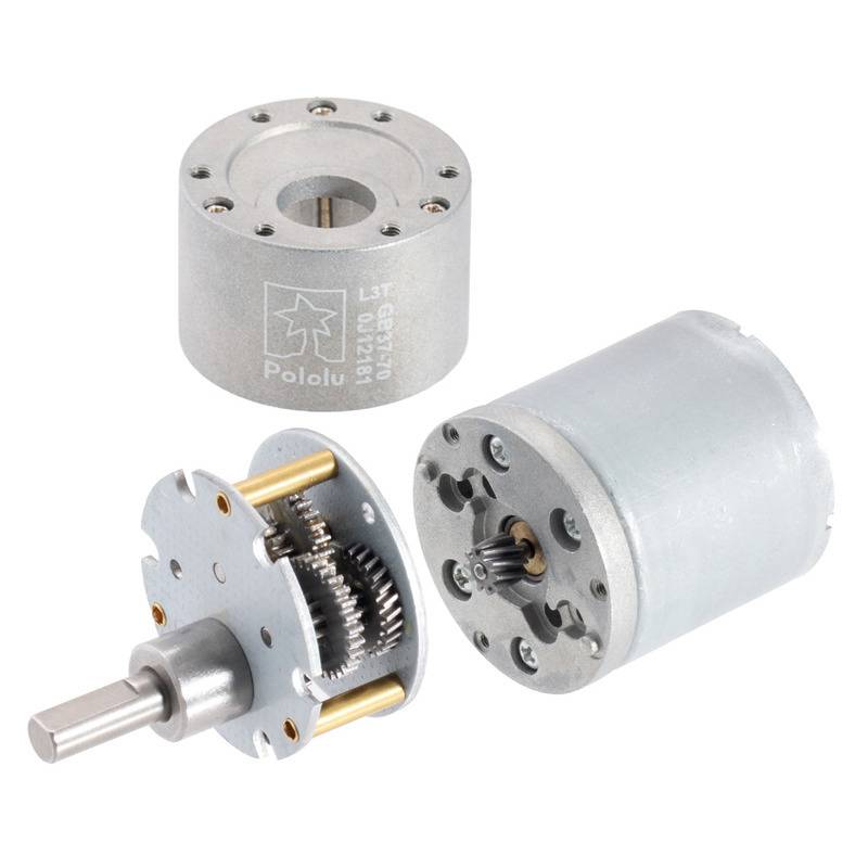 Pololu 6.3:1 Metal Gearmotor 37Dx50L mm 24V (Helical Pinion) 4688-1