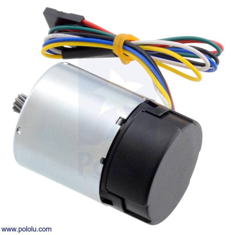 Pololu 24V Motor w/ 64 CPR Encoder for 37D Gearmotors No Gearbox Helical Pinion-2