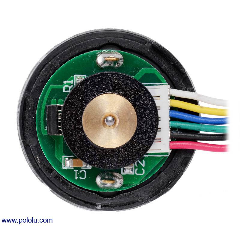 Pololu 24V Motor w/ 64 CPR Encoder for 37D Gearmotors No Gearbox Helical Pinion-3