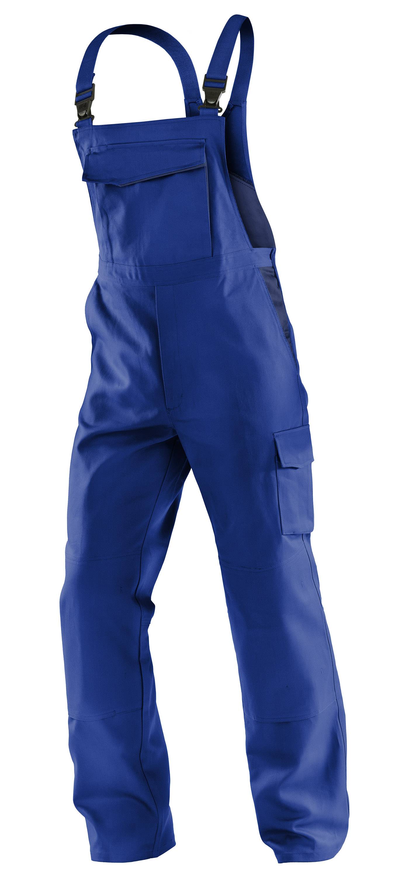IDENTIQ cotton Latzhose, kbl.blau/dunkelblau, 106-0
