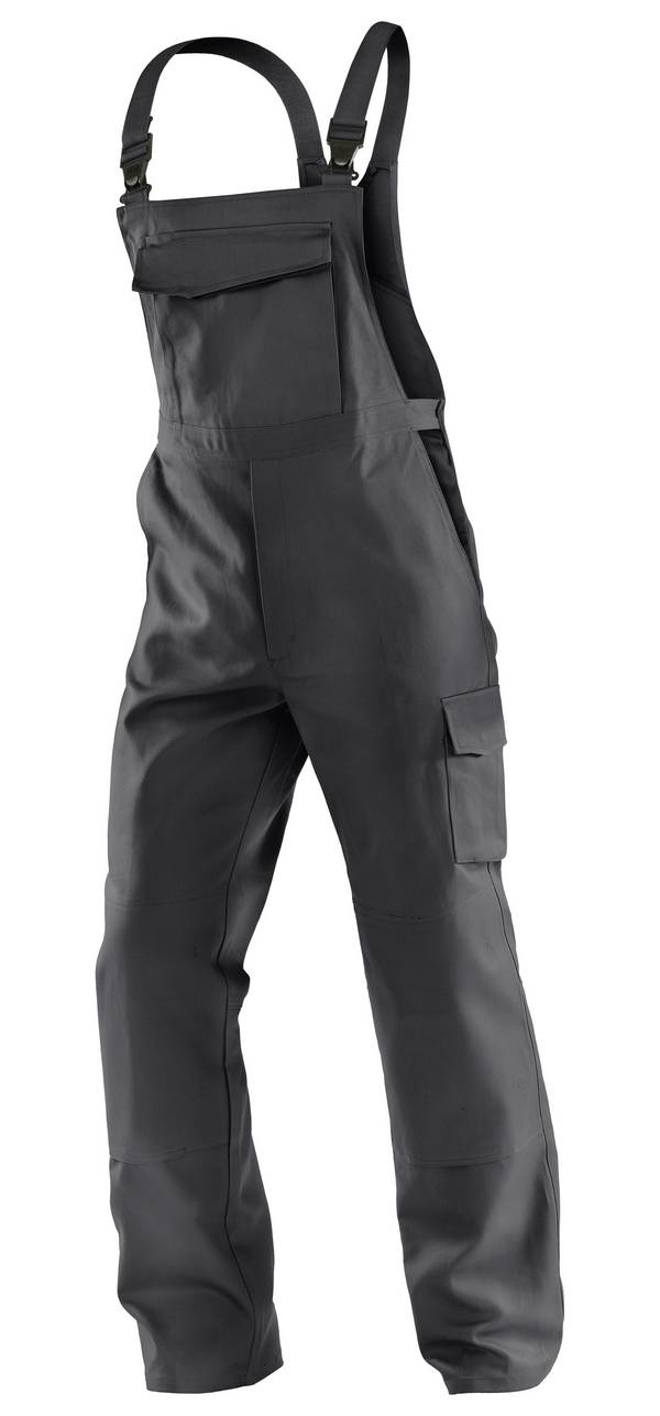 IDENTIQ cotton Latzhose, anthrazit/schwarz, 110
