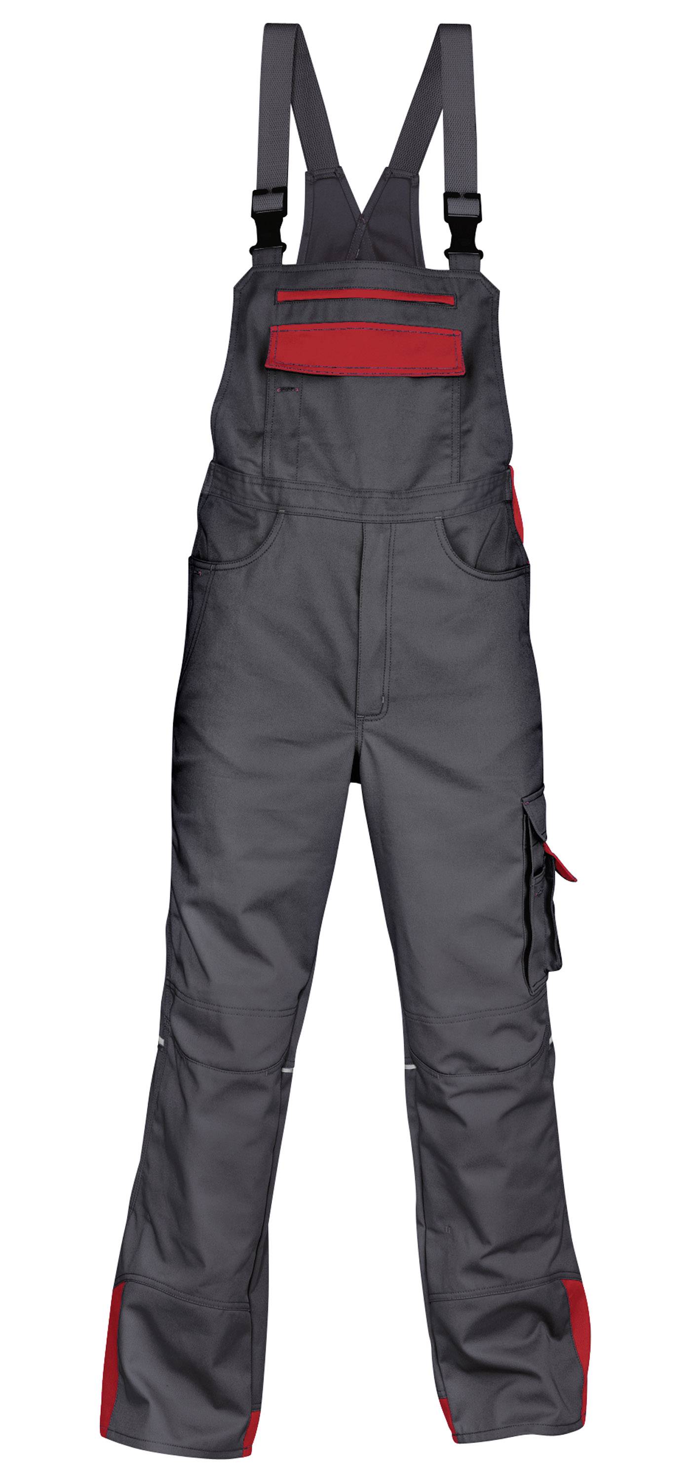 IMAGE VISION Latzhose, anthrazit/mittelrot, 52-0