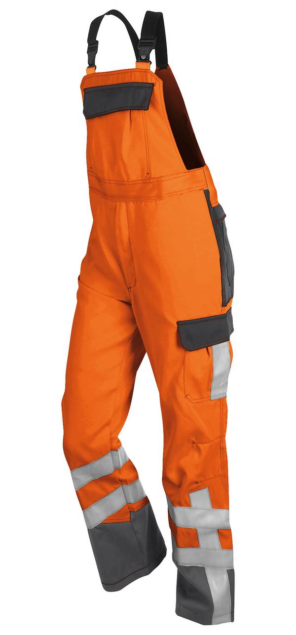SAFETY 7 Latzhose PSA 3, warnorange/anthrazit, 54