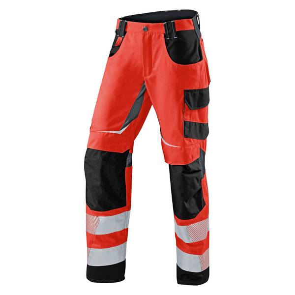 KÜBLER REFLECTIQ Sommerhose PSA 2, warnrot/schwarz, 94