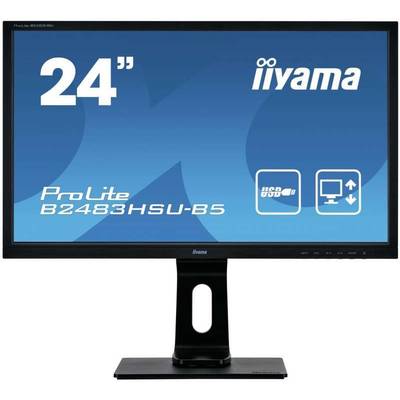 iiyama ProLite B2483HSU-B5 - LED-Monitor - 61 cm (24) - 1920 x 1080 Full HD (1080p) @ 60 Hz - TN - 250 cd/m²
