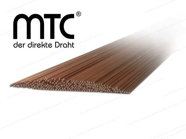 1.5125 WSG2 Schweißstäbe / Drahtelektoden mit 2,0 mm Ø x 1000 mm für Stahl und niedriglegierte Stähle WIG / TIG Schweißen