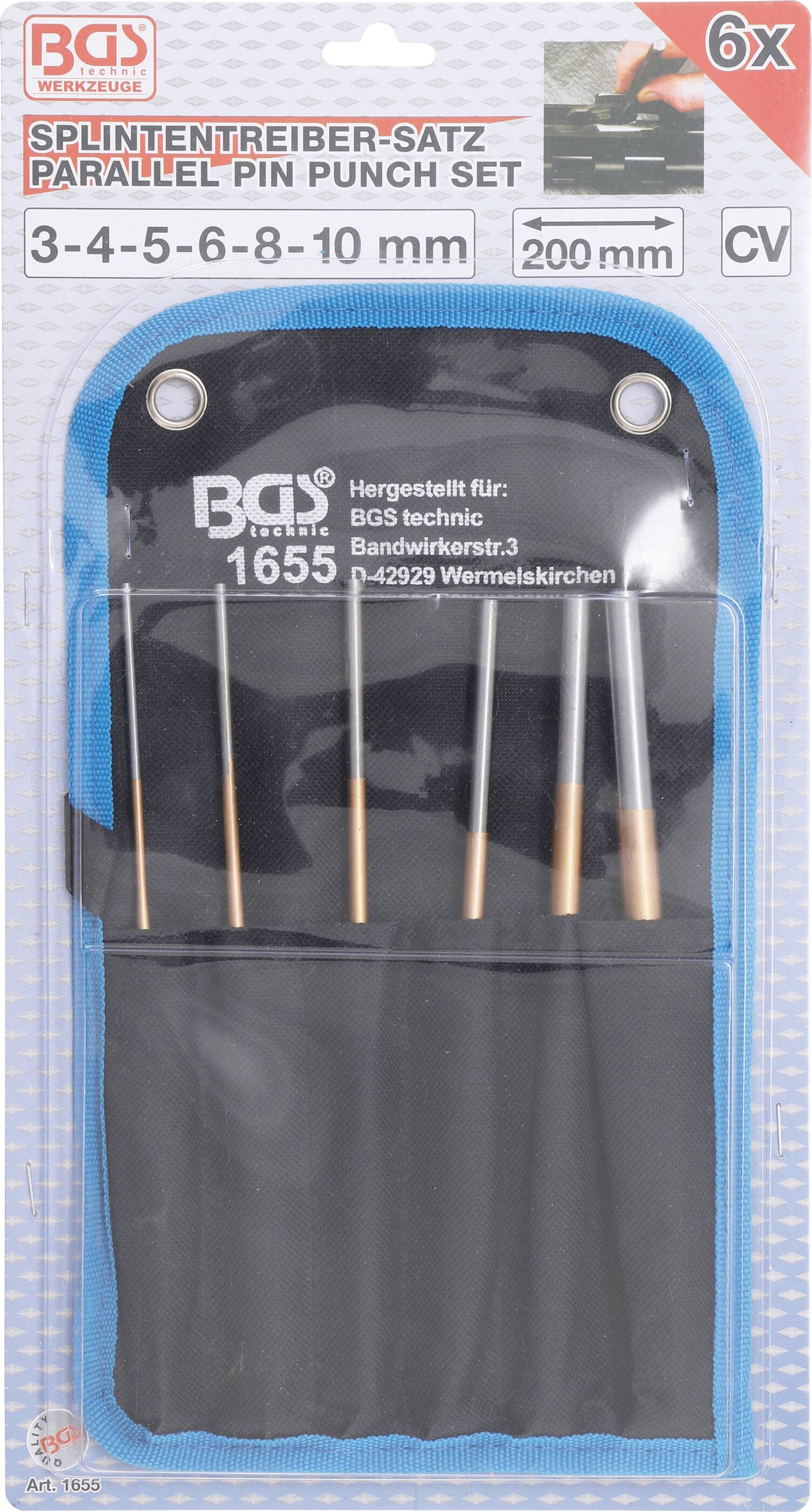 BGS 1655 Splintentreiber-Satz, 200 mm, 3 - 10 mm, 6-tlg.-2