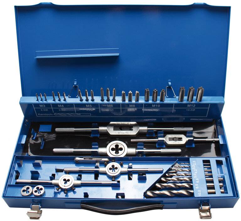 Gewindeschneidsatz HSS G Stahl - 44-teilig metrisch-5