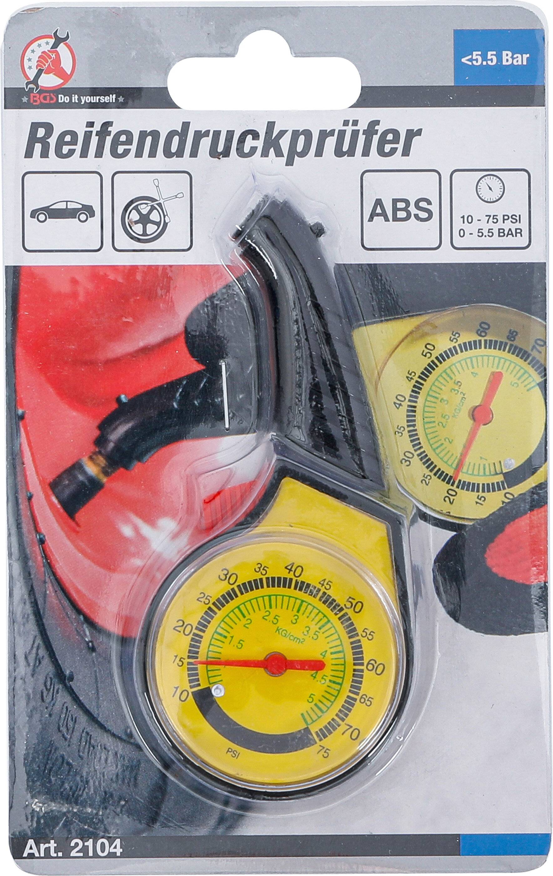 Reifendruckprüfer 10-75 PSI / 0-5,5 Bar-3