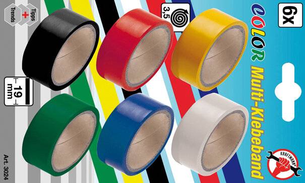 COLOR Multi-Klebeband Set 19 x 3,5 m 6-tlg.-0