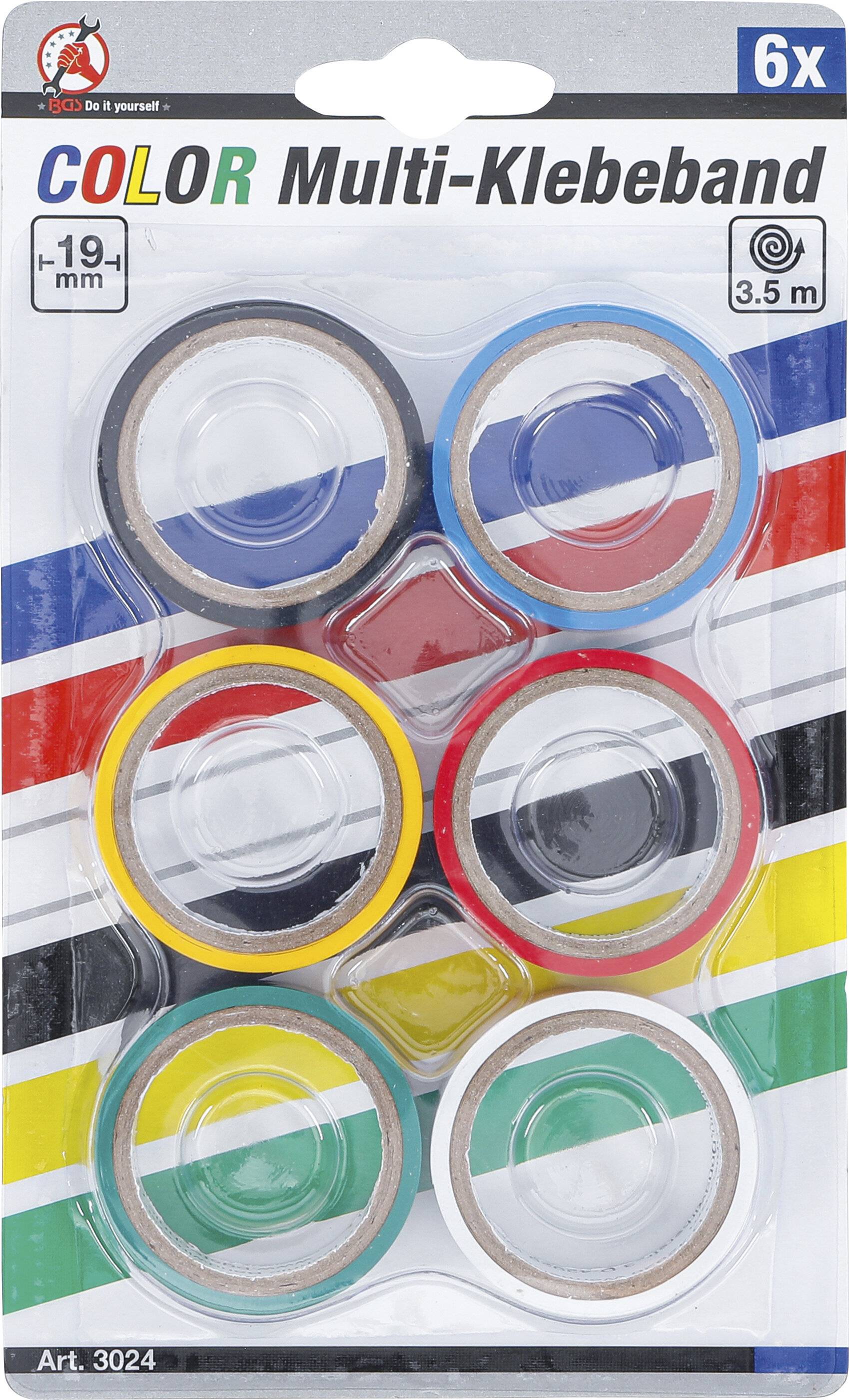 COLOR Multi-Klebeband Set 19 x 3,5 m 6-tlg.-2