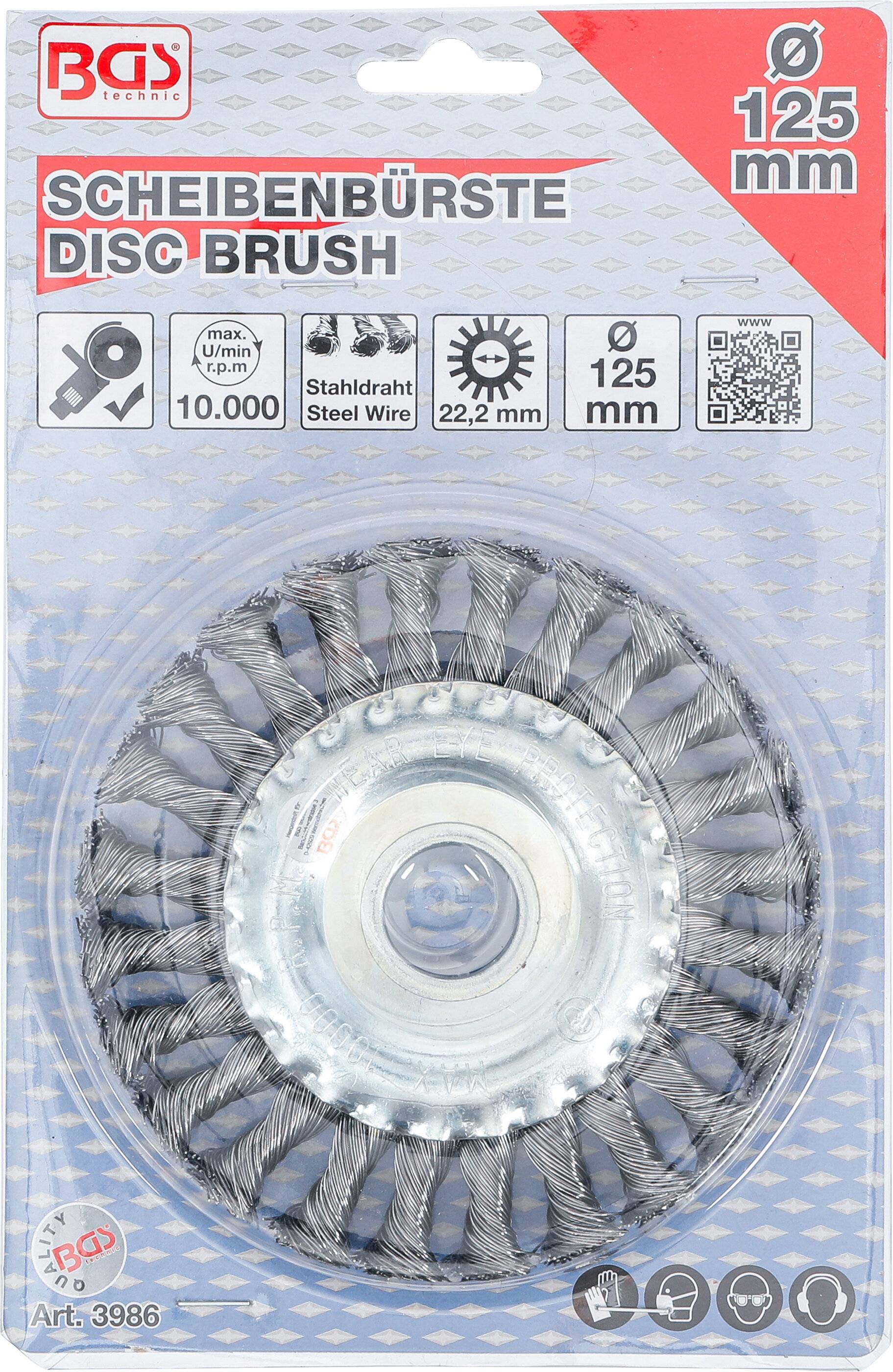 Scheibenbürste / Zopfrundbürste Ø 125 mm-3