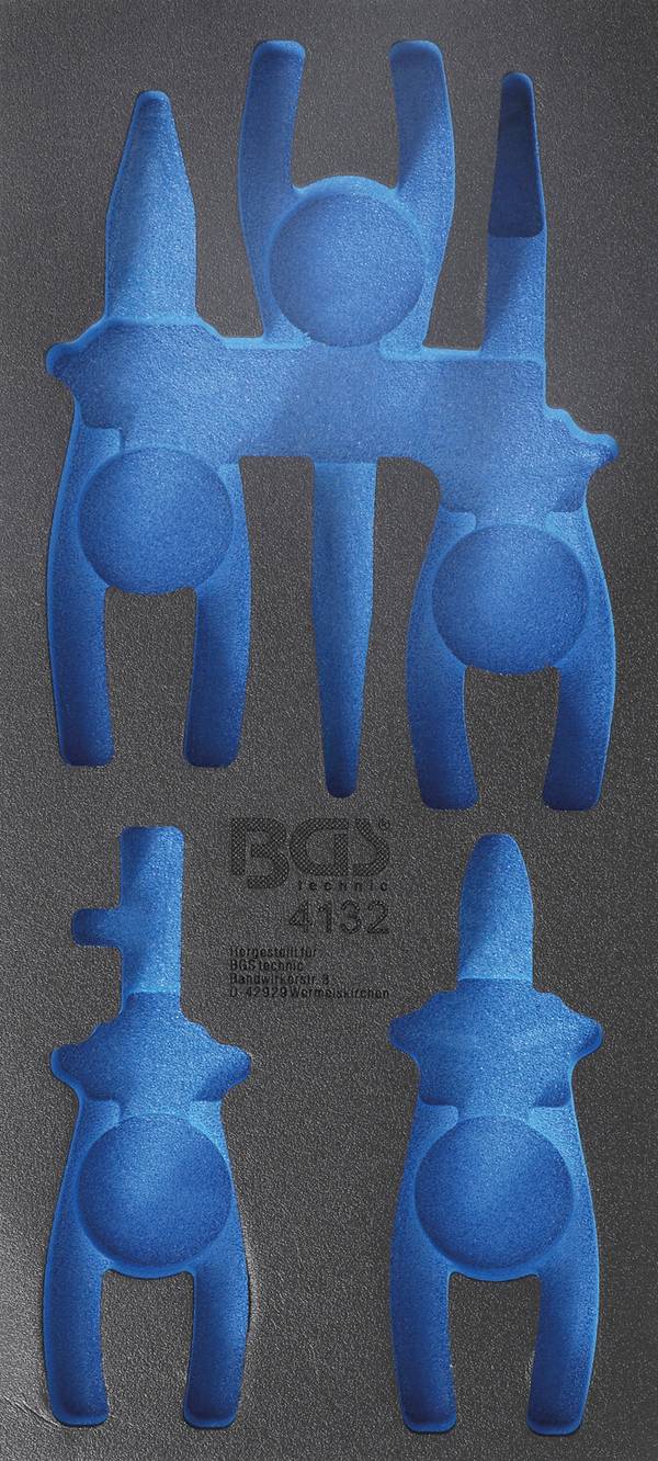 BGS 4132-1 Werkstattwageneinlage 1/3, leer, für Ar t. 4132