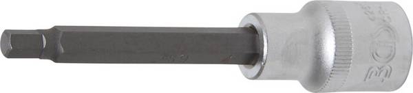 BGS 4261 Bit-Einsatz, Länge 100 mm, Antrieb Innenv ierkant 12,5 mm (1/2"), Innensechskant 6 mm