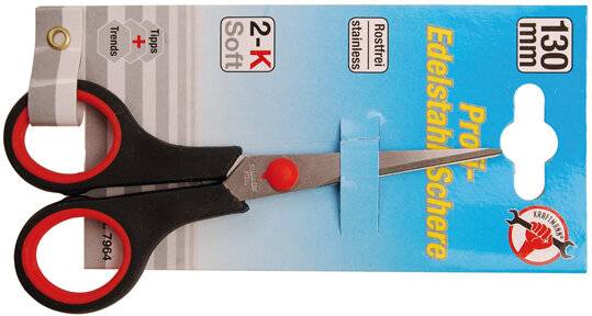 Edelstahl-Schere - Länge 130 mm-3