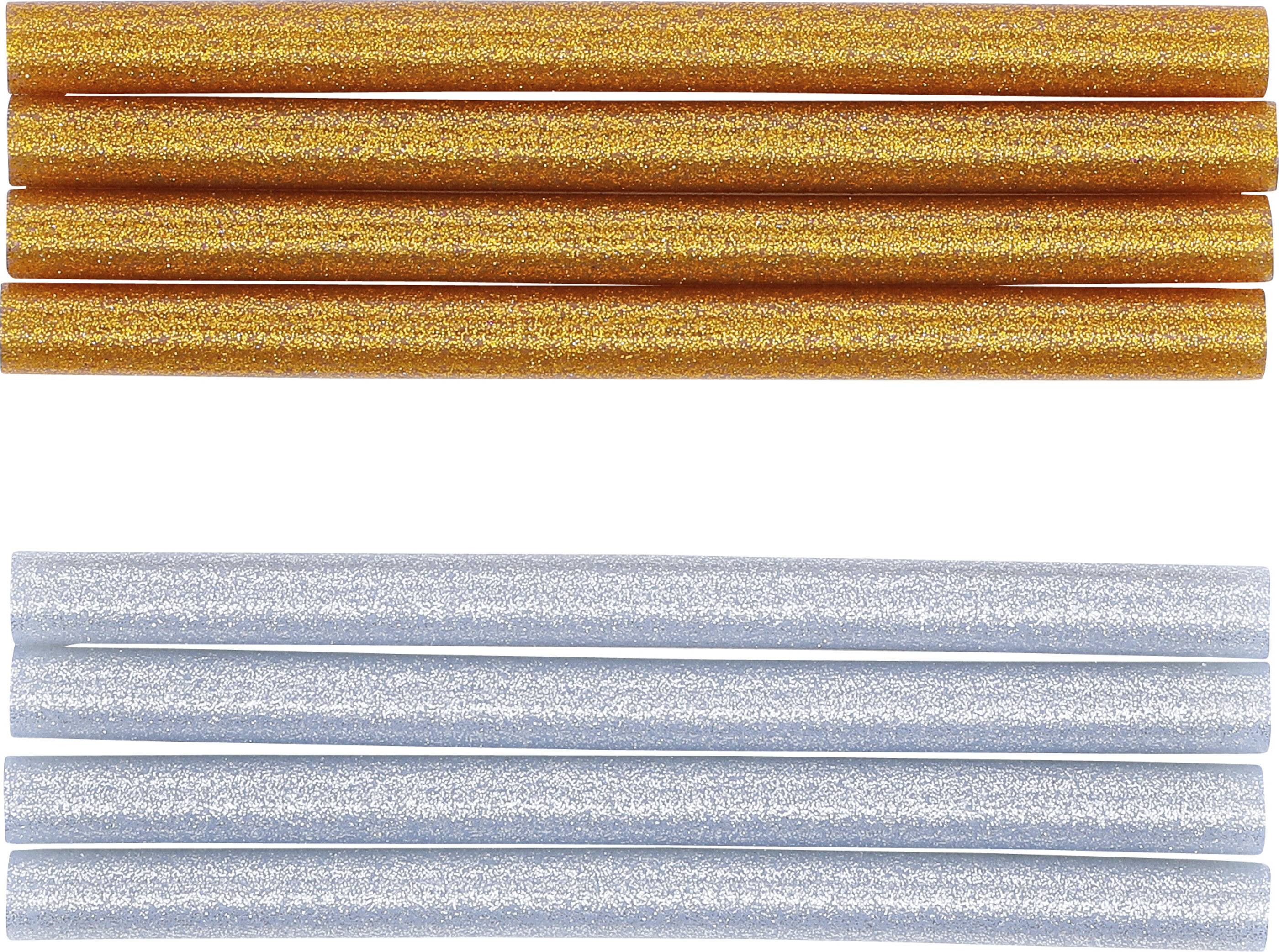 Heißklebe-Patronen gold-/silber-metallic Ø 11 mm, 150 mm 8-tlg.-1