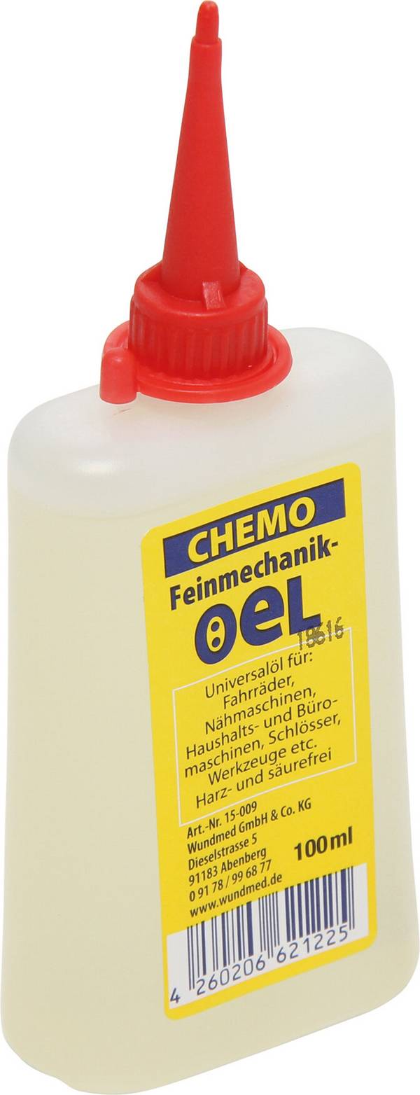 Haushaltsöl 100 ml zum Ölen von Türschanieren, Schlössern und Nähmaschinen