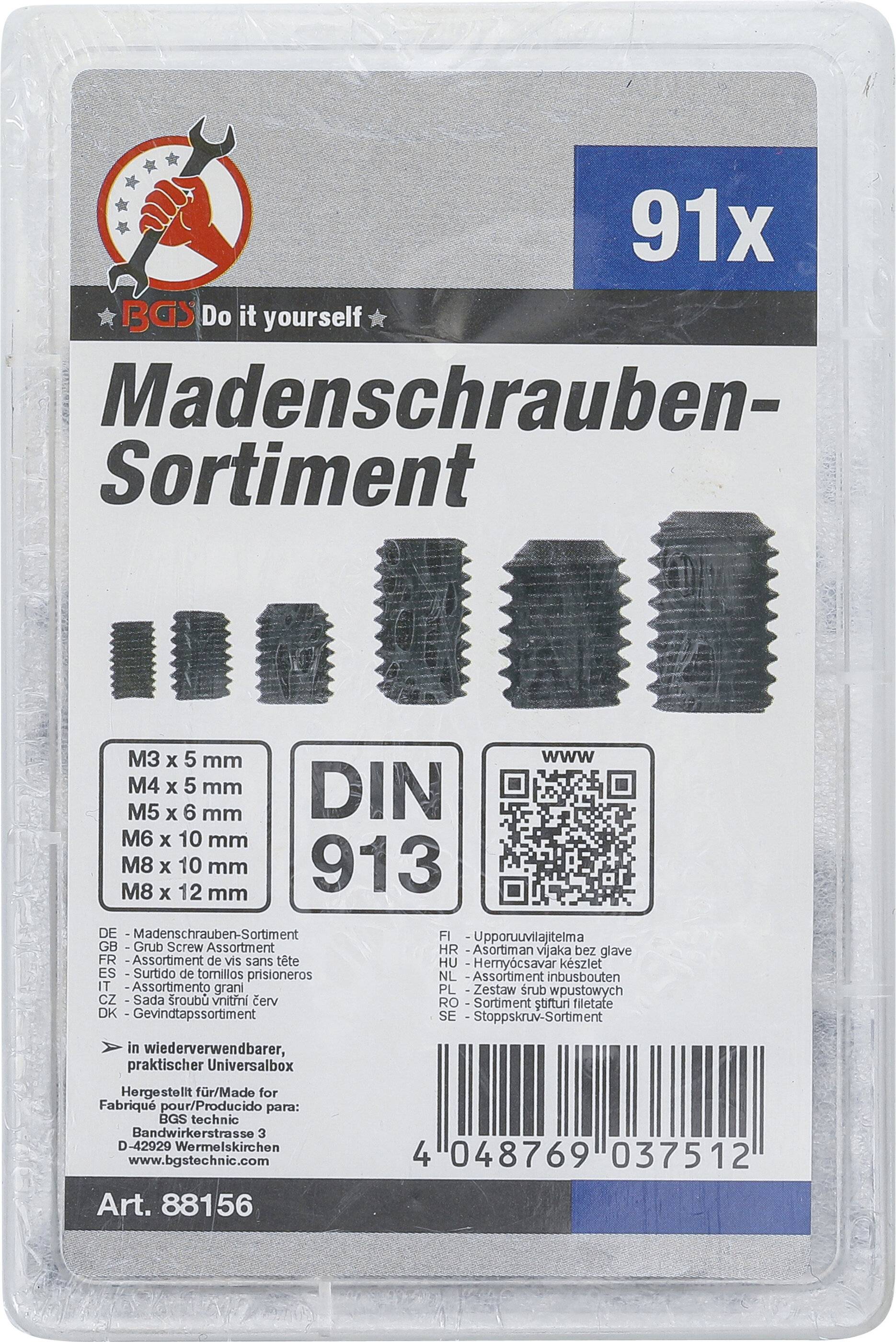 Madenschrauben-Sortiment 91-tlg.-1