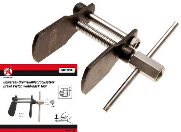 Bremskolben-Rückstell-Werkzeug universal 0 - 66 mm