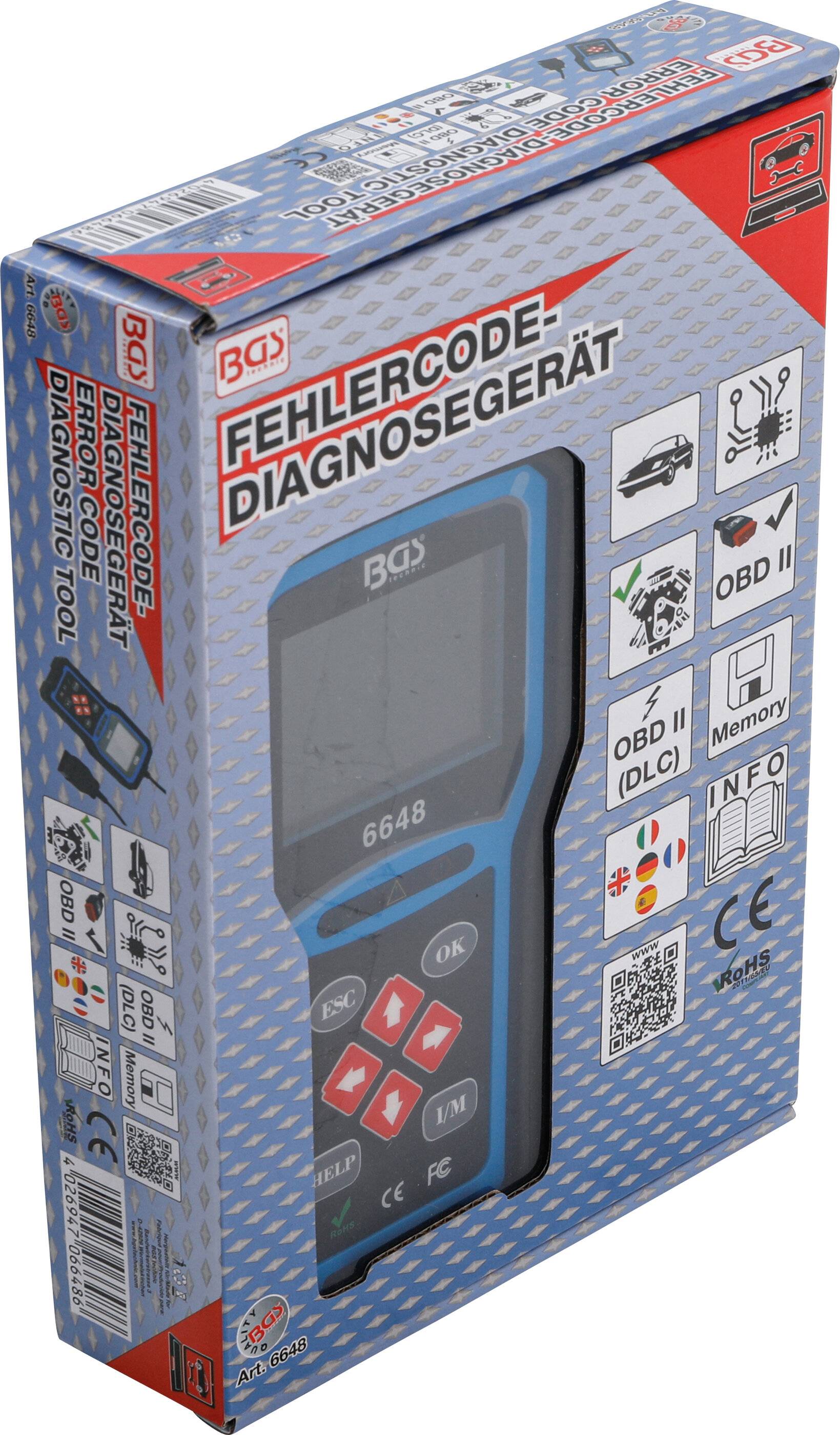 BGS technic OBD 2 (EOBD) Fehlerdiagnosegerät-4