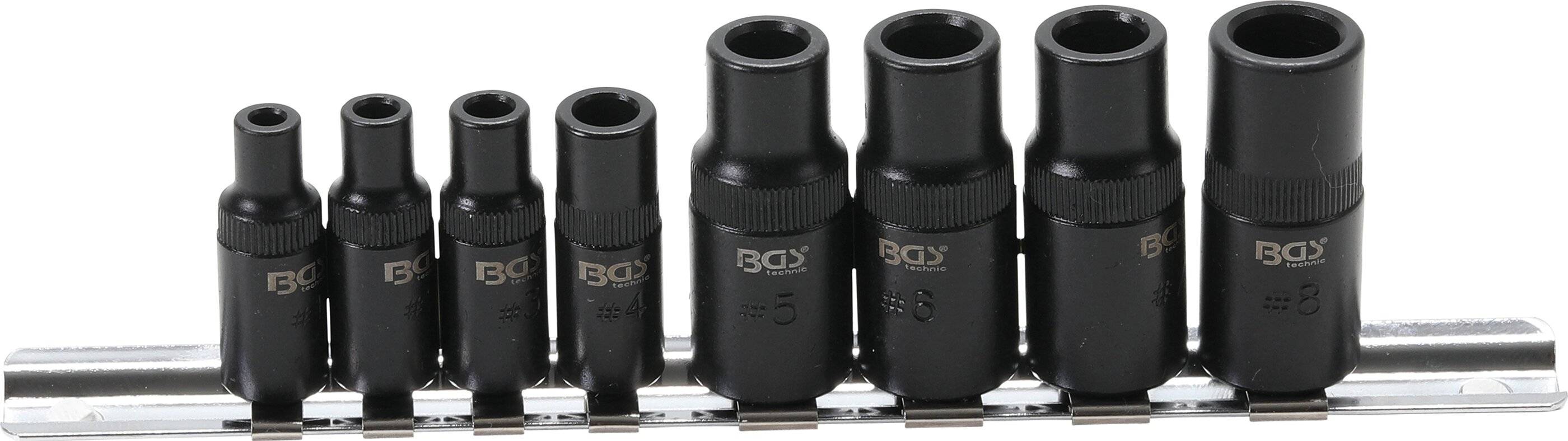 Gewindebohrer-Aufnahme-Satz 6,3 mm (1/4") / 10 mm (3/8") 8-tlg.-0