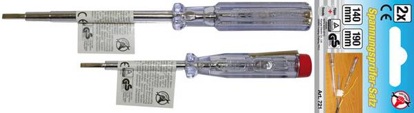 Spannungsprüfer 120 - 250 V 140 / 190 mm 2-tlg.