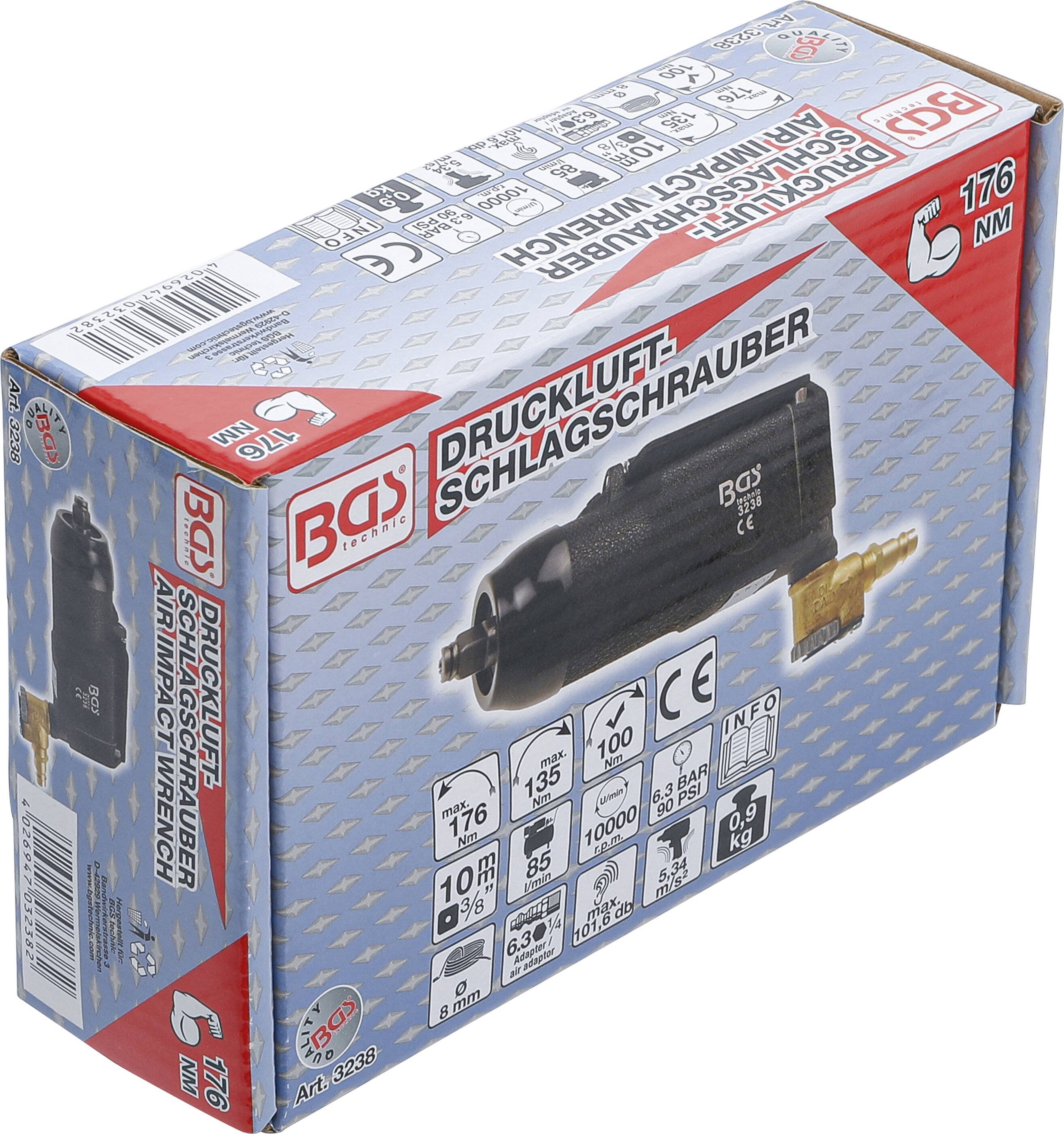 Druckluft-Schlagschrauber 10 mm (3/8") "Butterfly" 135 Nm-4