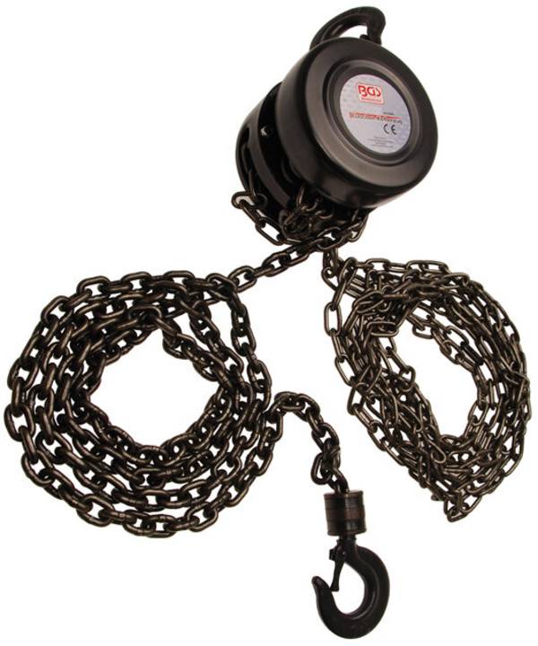 Flaschen-Kettenzug Hubhöhe 2,5 m 1 t