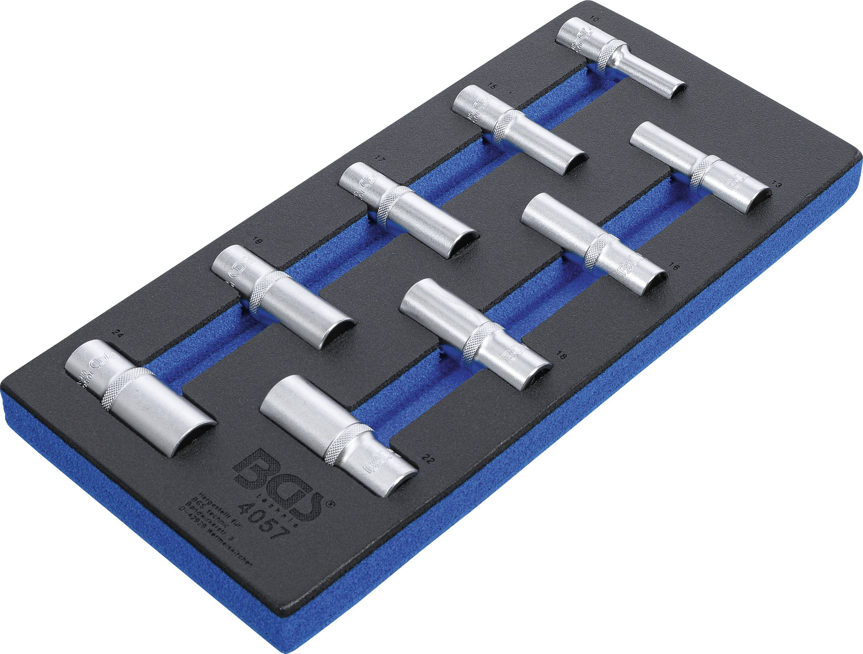 Werkstattwageneinlage 1/3: Steckschlüssel-Einsätze Sechskant 12,5 mm (1/2") 10-24 mm tief 9-tlg.-2