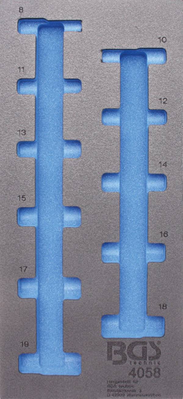 BGS 4058-1 Werkstattwageneinlage 1/3, leer, für Ar t. 4058