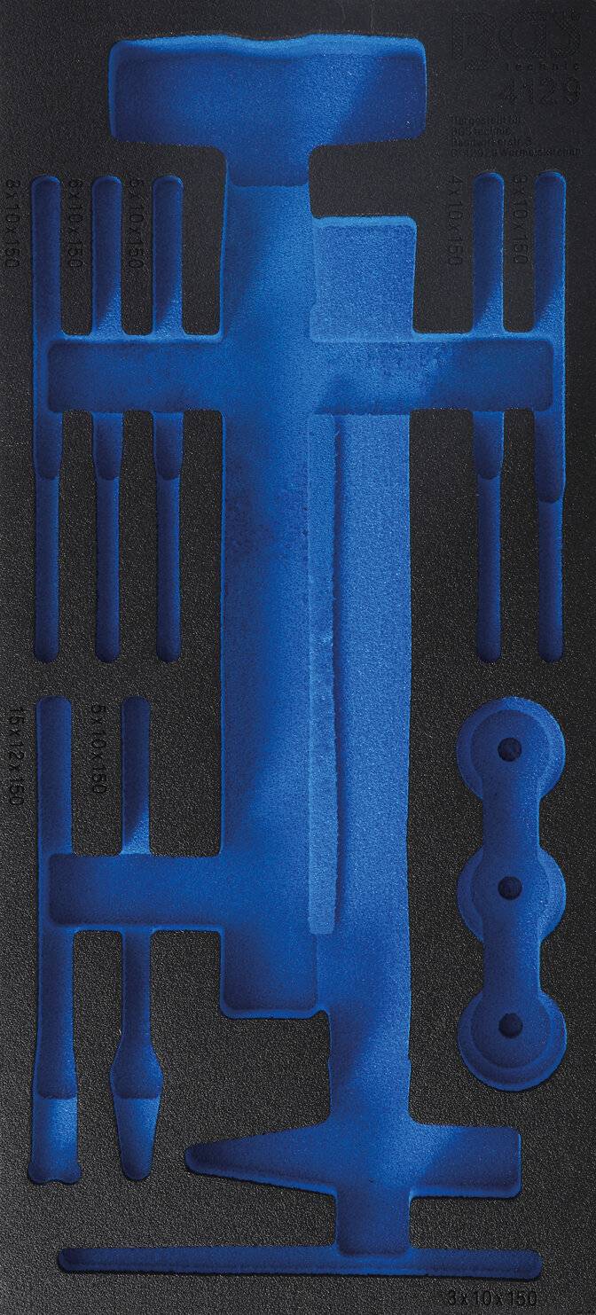 BGS 4129-1 Werkstattwageneinlage 1/3, leer, für Ar t. 4129-0