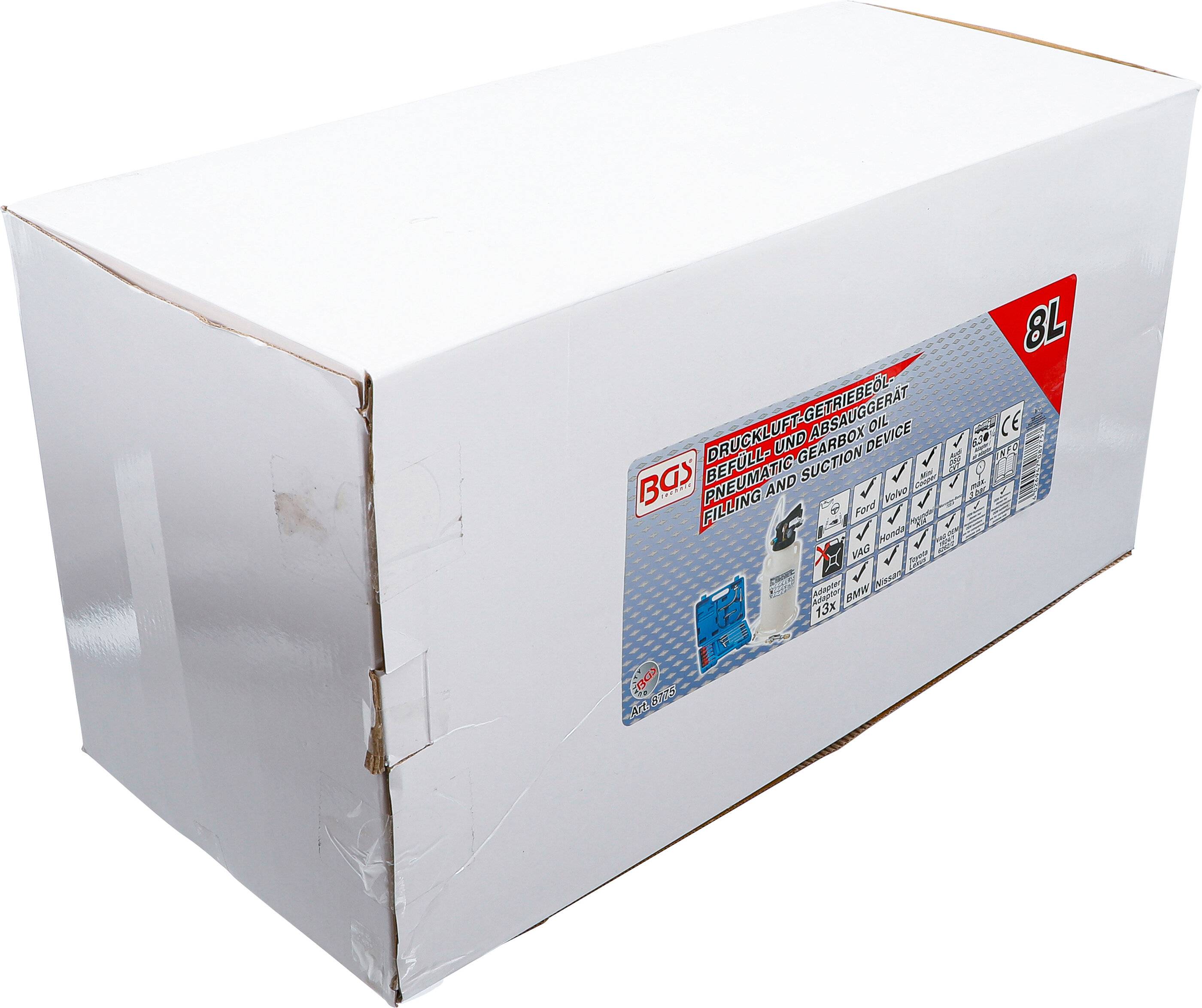 Druckluft-Öl-Absaug und Befüllgerät - für Getriebe - 1/4" Luftanschluss - 6 l Behälter-2
