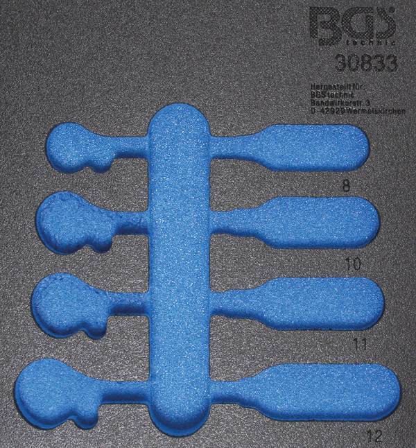 BGS 30833-1 Werkstattwageneinlage 1/6, leer, für A rt. 30833