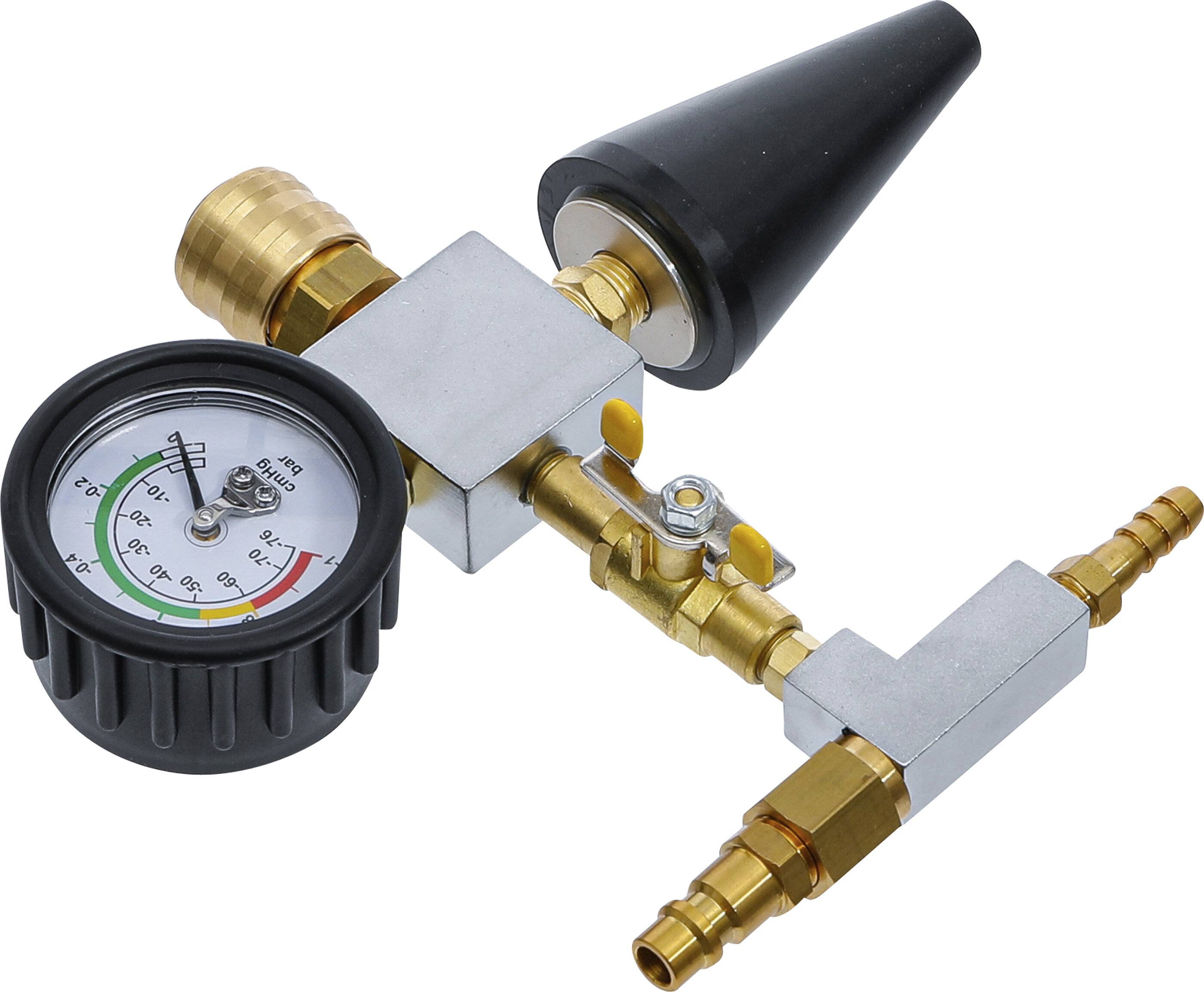 Ersatz-Prüfadapter - mit Messuhr - für Kühlsystem Befüll- und Entlüftungsgerät von BGS-1