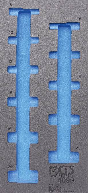 BGS 4099-1 Werkstattwageneinlage 1/3, leer, für Ar t. 4099-0
