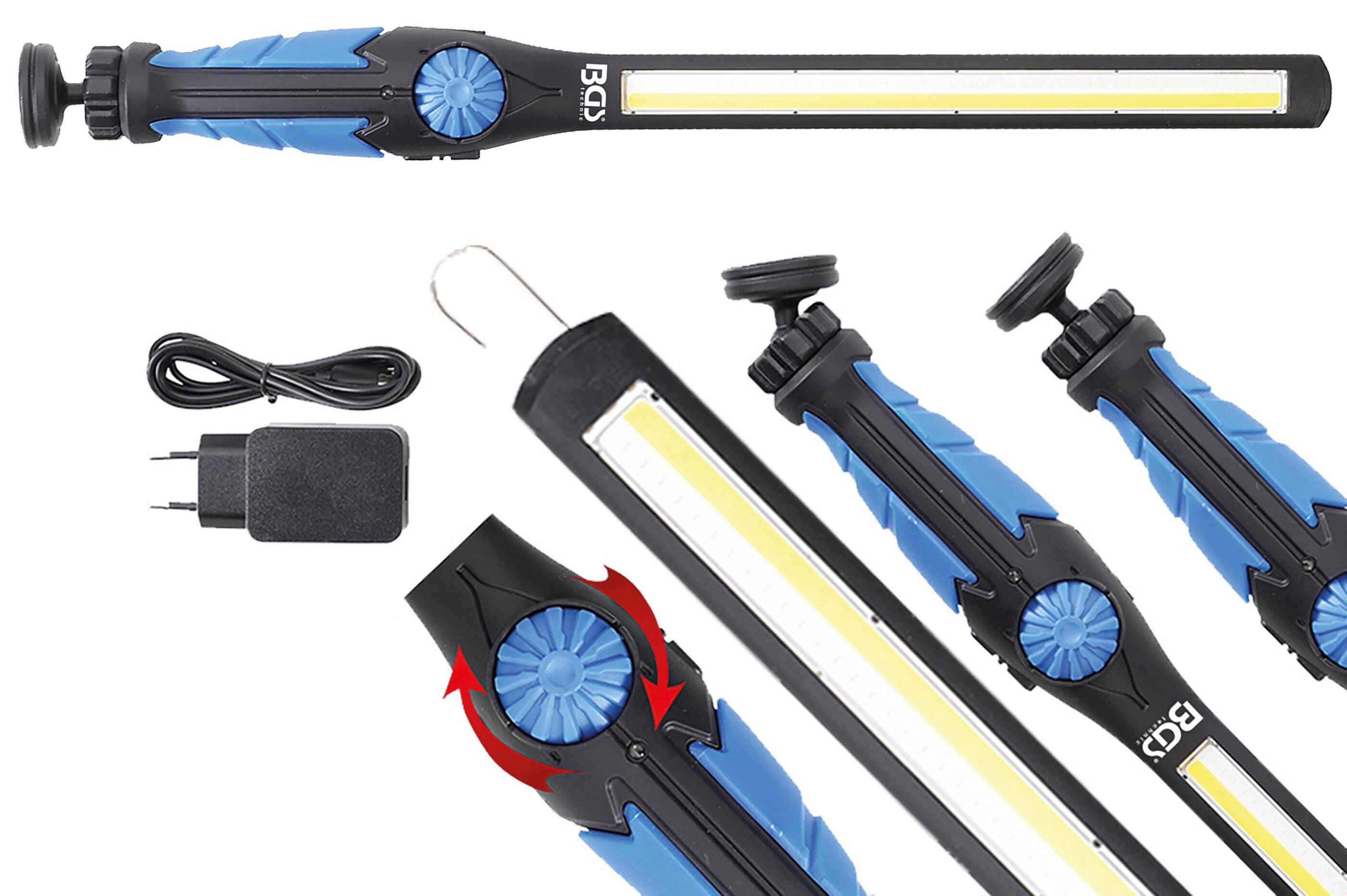 COB-LED / UV-Arbeits-Handleuchte ultra flach-0