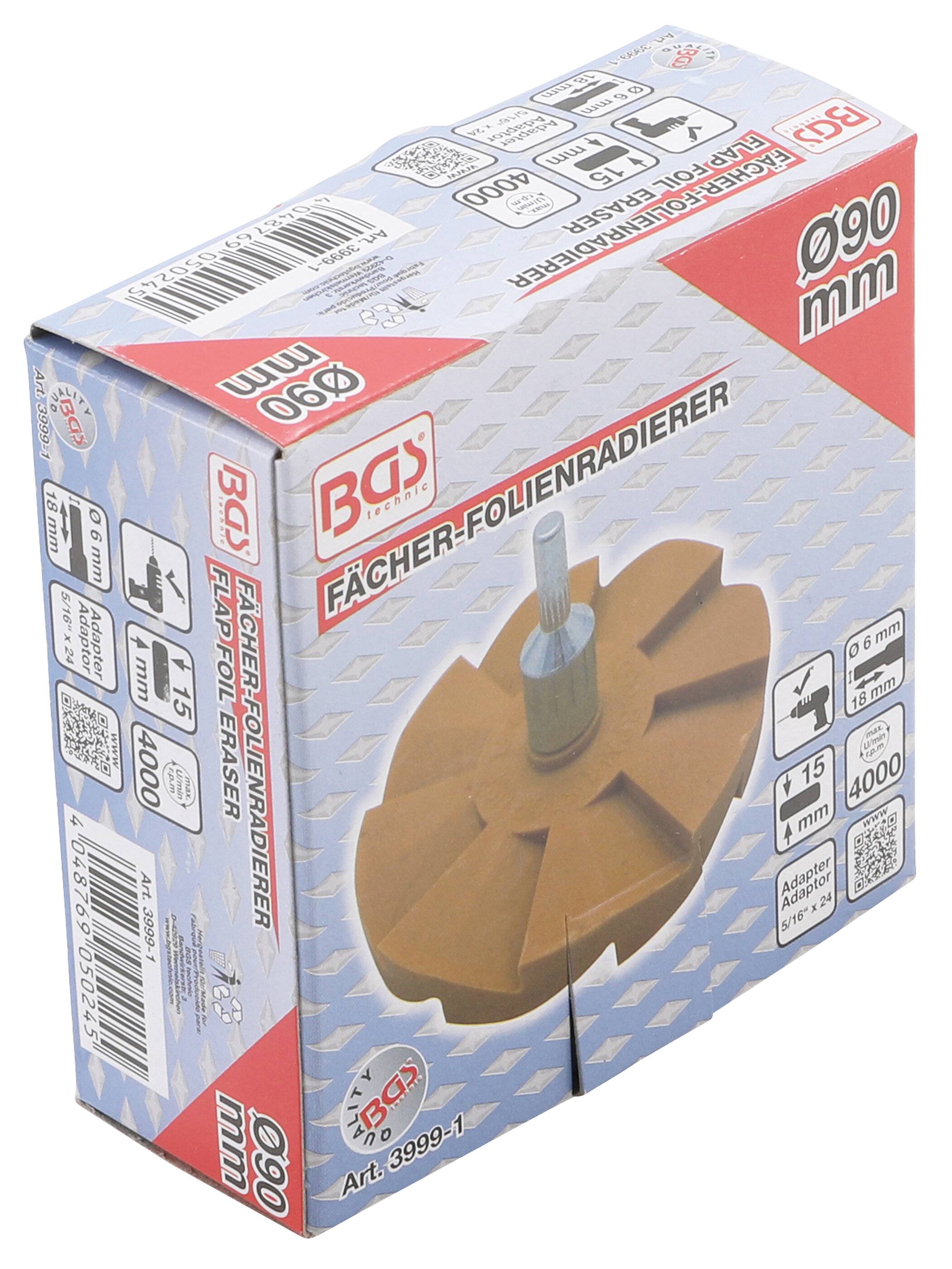 BGS 3999-1 Fächer-Folienradierer, Ø 90 mm-2