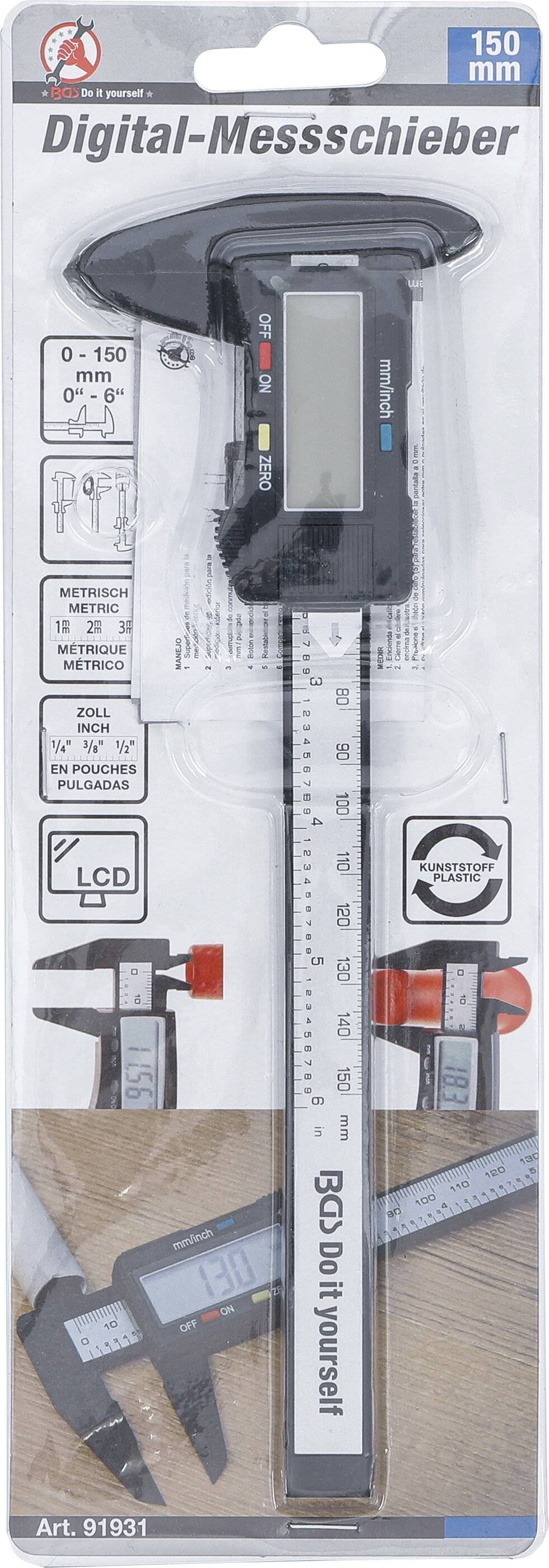 BGS Diy Digital-Messschieber | 150 mm-4