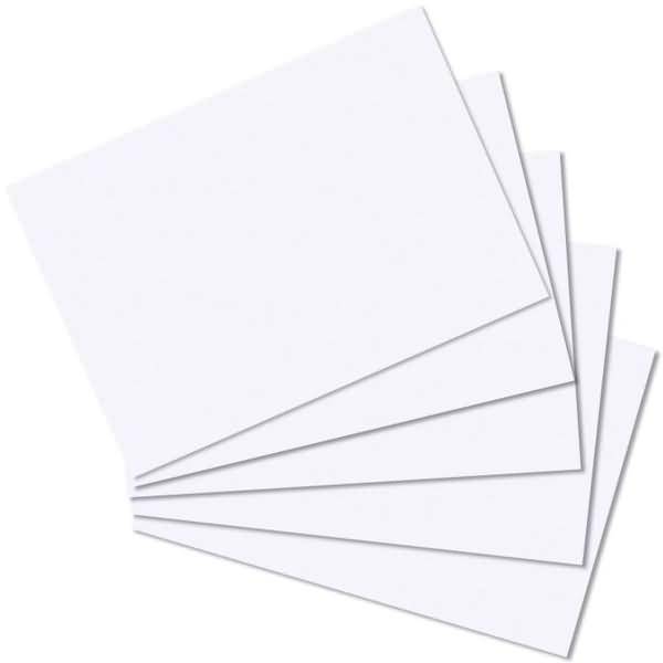 Karteikarten A7 blanco VE=100 Stück weiß