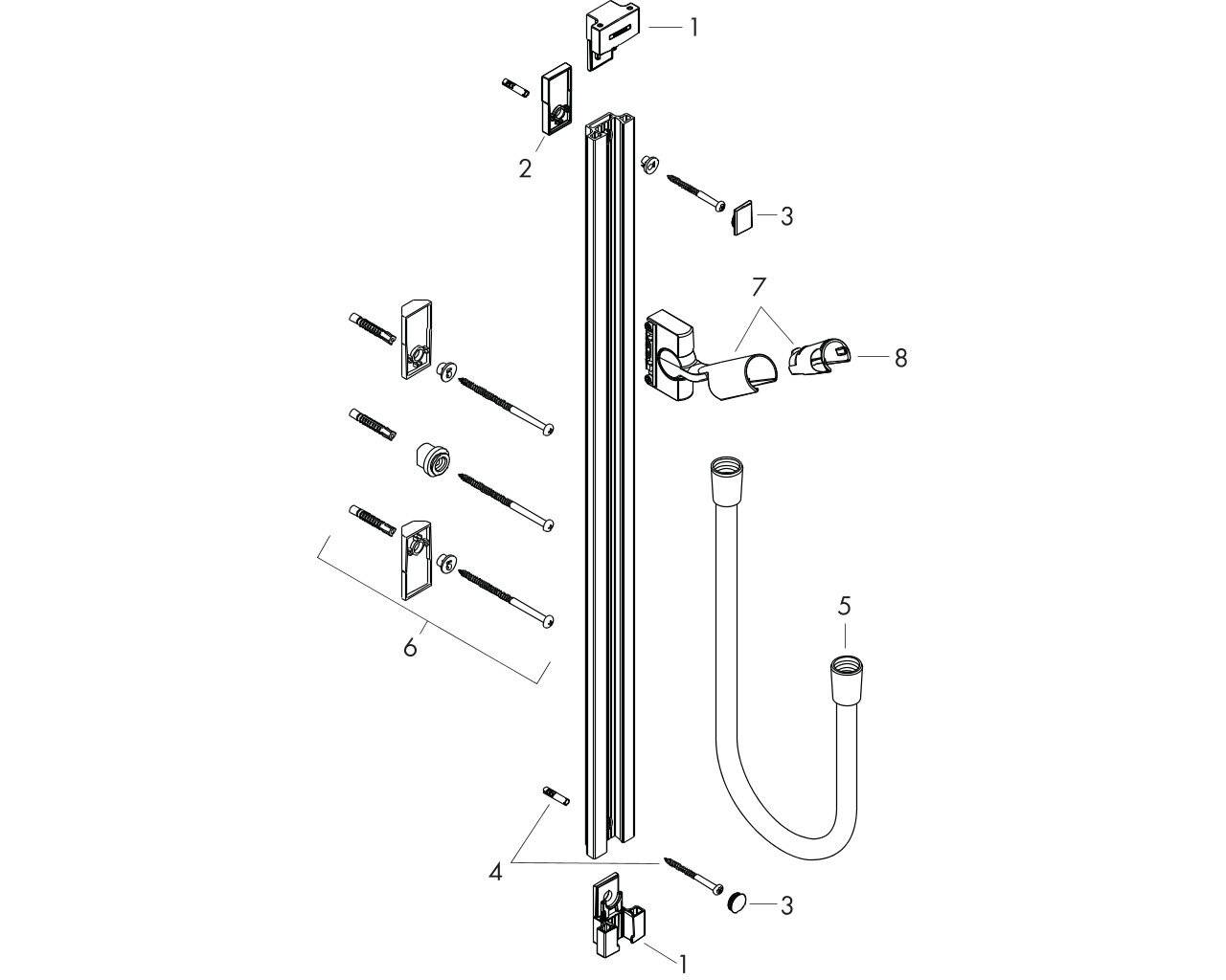 HG Brausestange RAINDANCE UNICA'S 900mm chrom-3