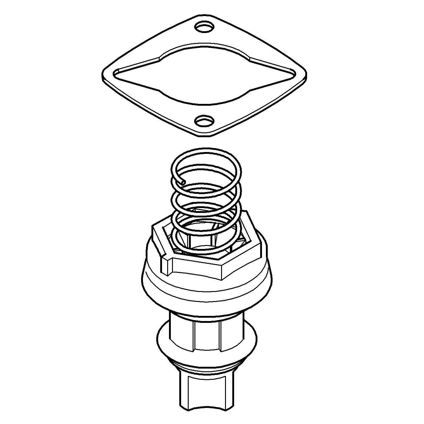 GROHE Kolben 43450 komplett für Urinal-Spüler-2