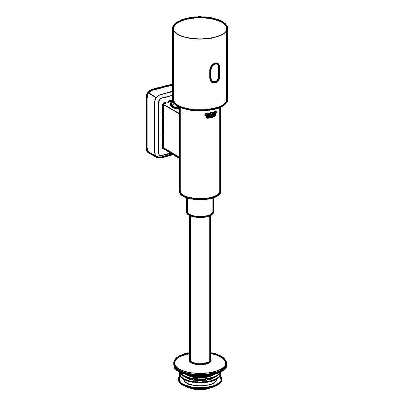 Grohe Tectron Rondo Infrarot-Elektronik für Urinal, 6V Lithium-Batterie, CR-P2, Chrom, 37421000-2