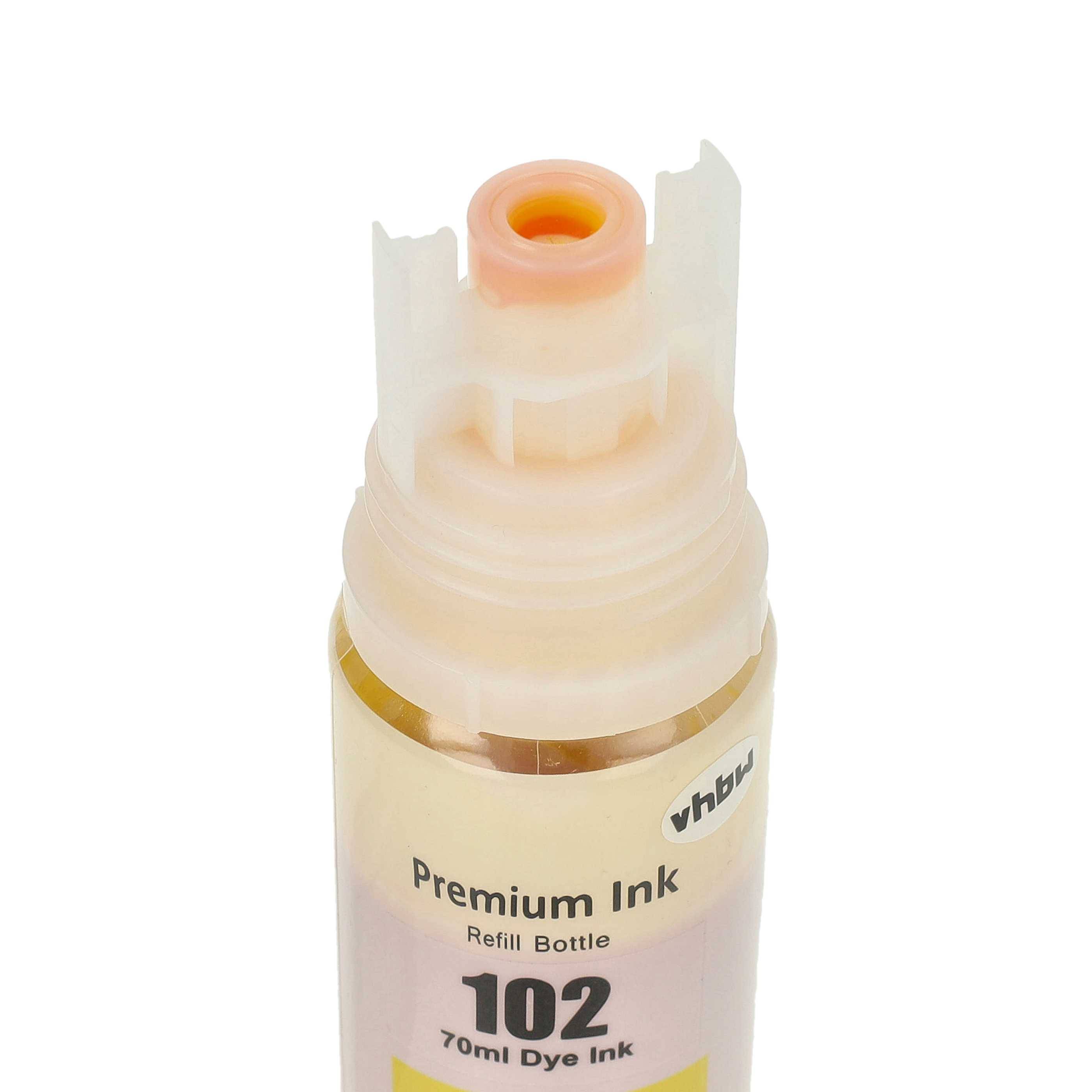 vhbw Nachfülltinte kompatibel mit Epson ET-2700 | ET-2714, ET-2750, ET-2715, ET-3700, ET-2726 Drucker - Refilltinte Dye-5