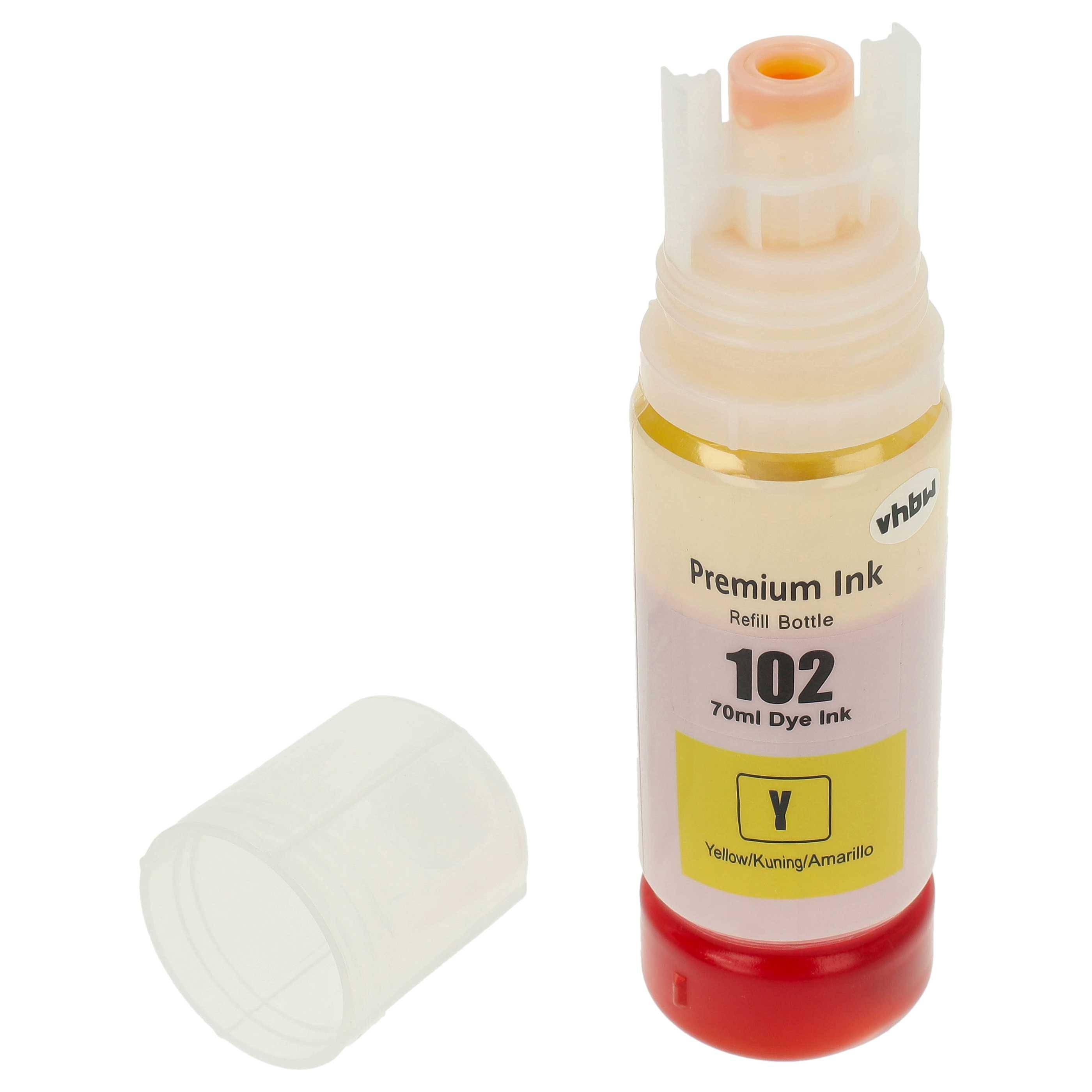 vhbw Nachfülltinte kompatibel mit Epson L6170 | L6190 Drucker - Refilltinte Dye Yellow, 70ml-0
