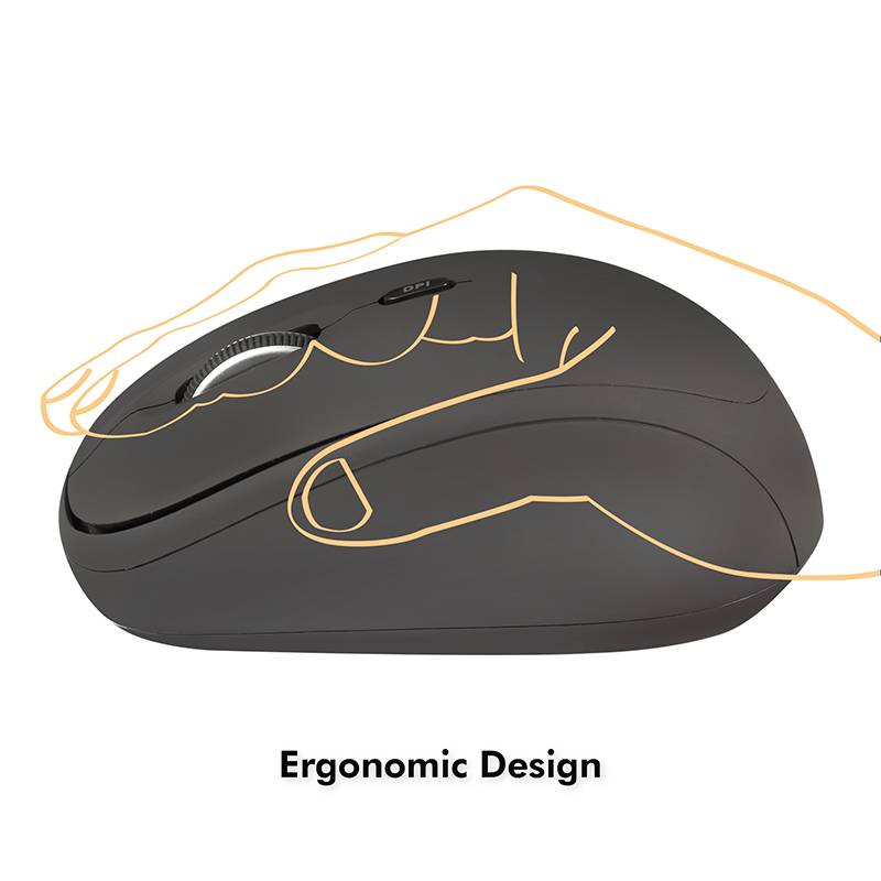 LogiLink Ergonomische Funk-Maus, 2.4 GHz, 1600 dpi-3