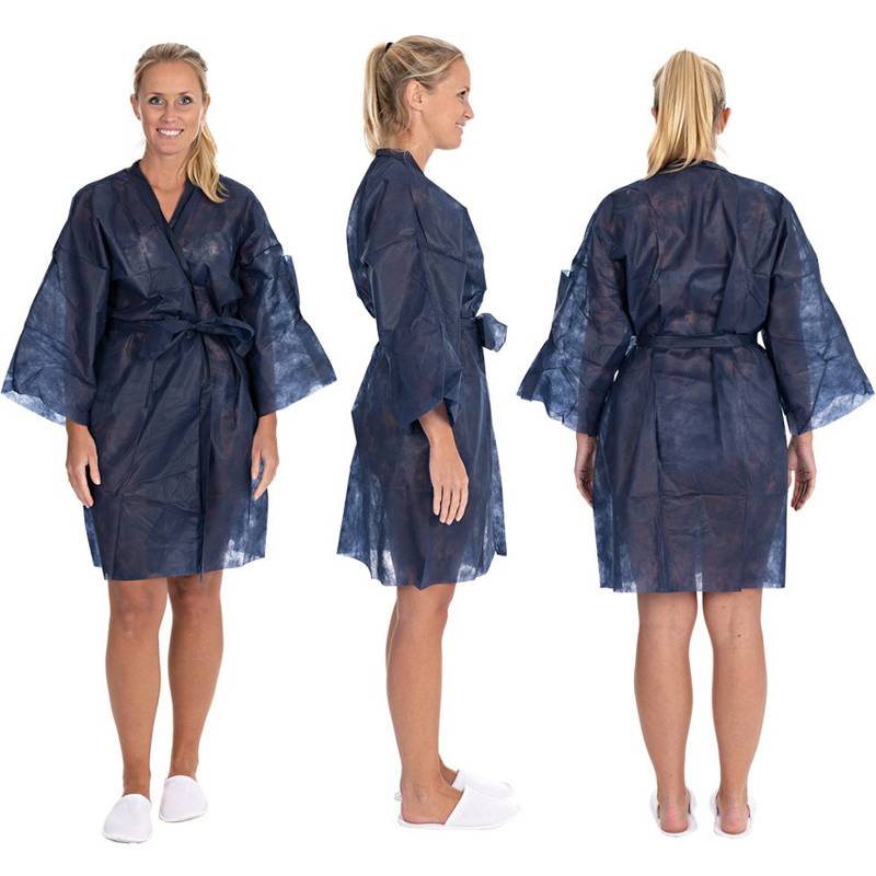 HYGOSTAR Einweg-Kimono, aus PP-Vlies, Einheitsgröße, blau (6495681)-0