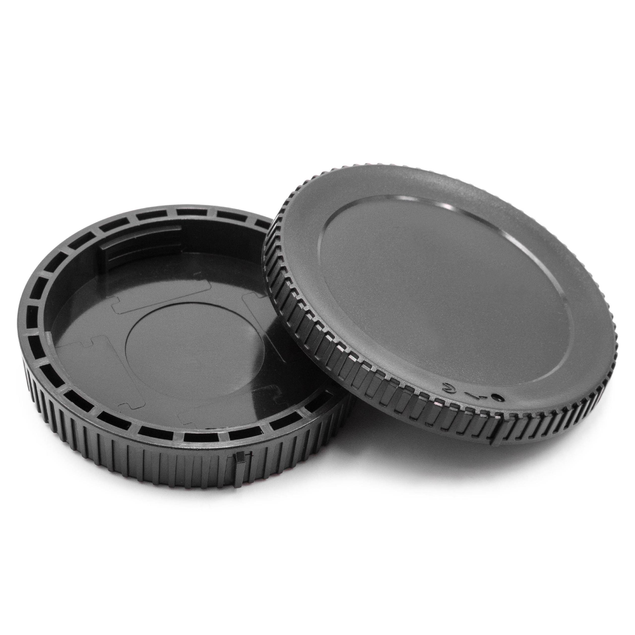 vhbw Objektivdeckel-Set Ersatz für Nikon BF-N1 | LF-N1 für Kamera - Rück- und Gehäusedeckel, Schwarz-1